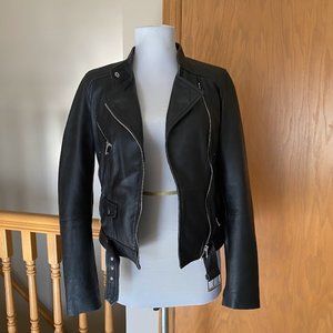 Zara Leather Motorcycle Jacket